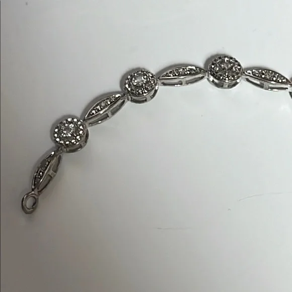 Kay Jewelers Silver Tennis Bracelet with real diamonds - Picture 12 of 12
